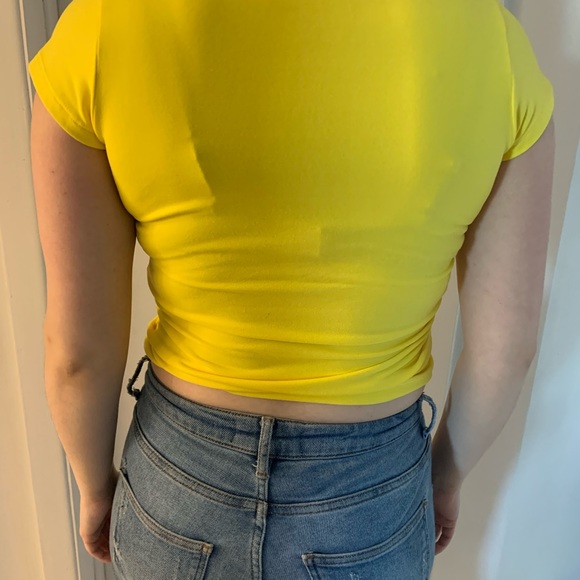 Francois Beauregard yellow woman’s tee shirt size L - Picture 3 of 7